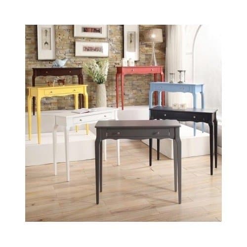 Modern Color Options 1-drawer Wood Accent Console Sofa Table Includes Scented Candle Tarts (sky blue)