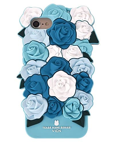 TTWO Cutely Design Phone Case for iPhone 6plus/6s plus,Shockproof Scratch-resistant and Silicone Material Cute Fashion Design Come with 20 Rose Flowers,Absolutely Phenomenal Gift for Your Valentine