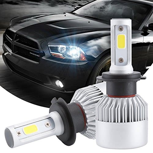 H11 LED Headlight Bulb All-in-One Conversion Kit COB Chips 80W 8000LM 6500K Cool White LED Headlamps Extremely Bright