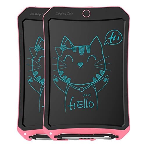 [2-Pack] LCD Writing Tablet, 8.5 Inch Handwriting Paper Electronic Drawing and Writing Pads Board Gifts for Kids and Adults at Home,School and Office (Pink)
