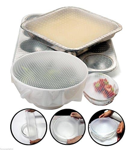 Kitchen Tools Sili Stretch Bowl Covers 2 piece Set Reusable