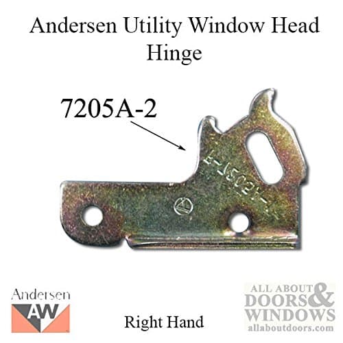 Head Hinge - Right 7205-2, Andersen Basement / Utility window