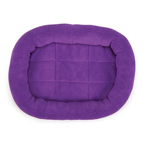Slumber Pet Bright Terry Crate Beds  -  Soft and Comfortable Brightly Colored Beds for Dogs and Cats - X-Large, 473/4" x 293/4", Purple