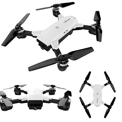 Nesee YH-19HW Wifi FPV 2.0MP Camera Foldable 2.4G 6-Axis Selfie Quadcopter Drone Toys (White)