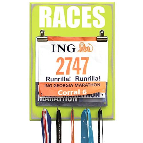 Medal Hanger RACES - Yellow - 9 Hooks