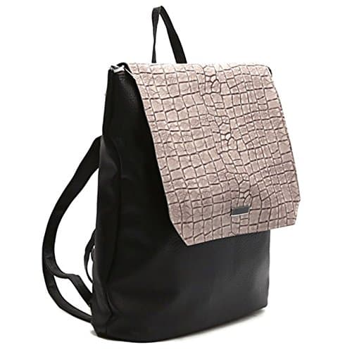 Harra Bag Crocodile Pattern Backpacks For College School Work, Korean Backpack Fashion (Grey)