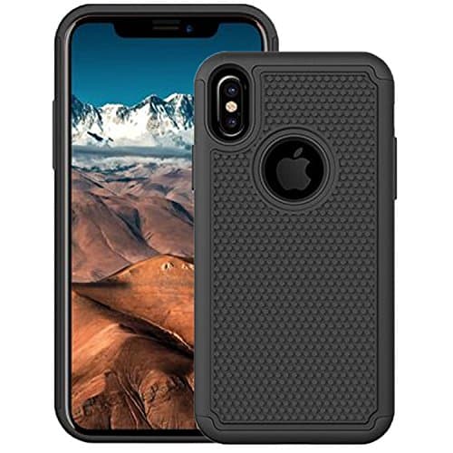 MUS Apple iPhone x case Slim, Screen Protector: Lightweight 2-Piece Case in 4 Colors, 5.8 x 3.1 x 0.5 Inches, Comes with 1 Year Warranty