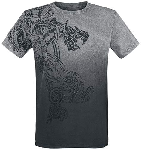Outer Vision Dragon Tattoo T-Shirt Grey