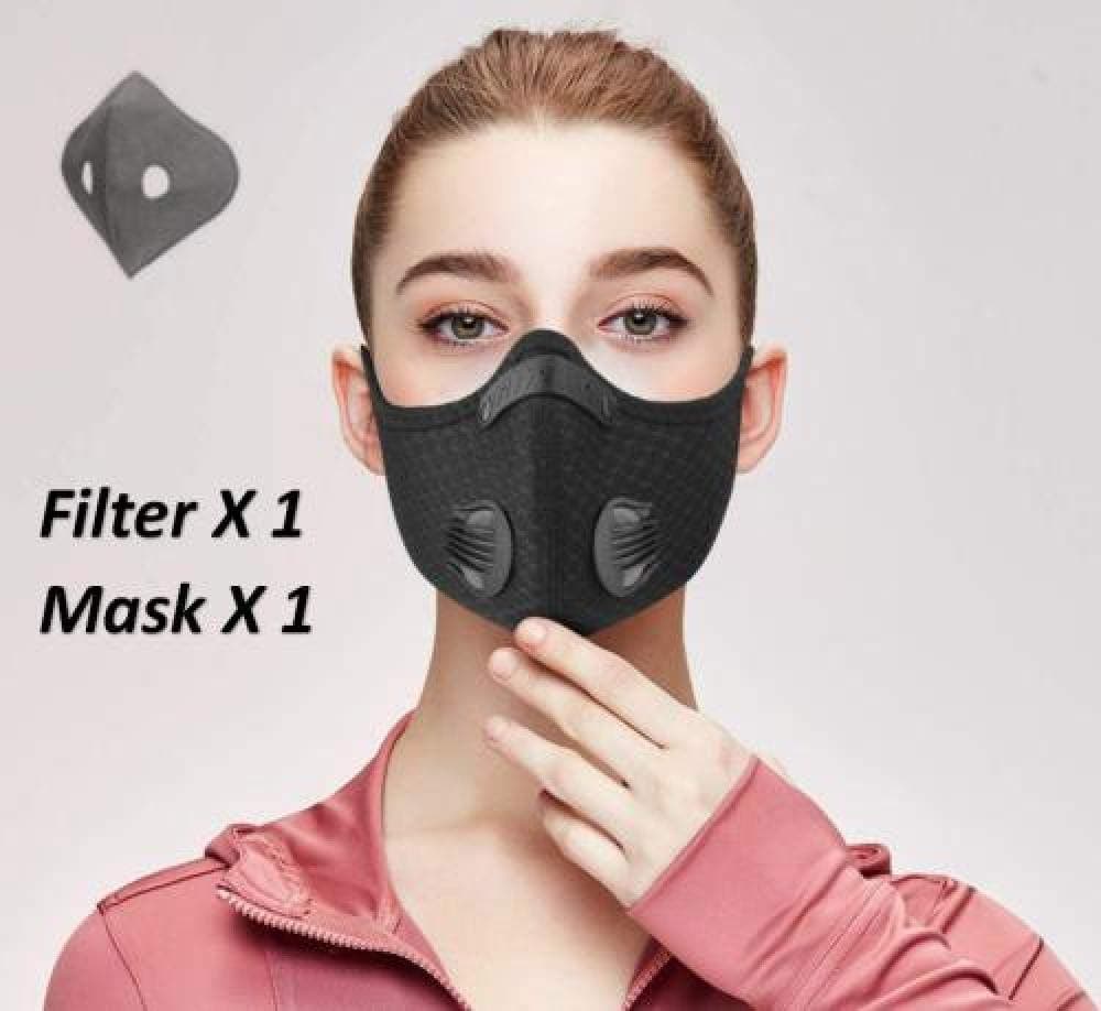 Homthing Outdoor activity mask, windproof, cold proof, dust proof, pollution-proof, anti-fog Anti Dust for Motorcycle, Cycling, Running