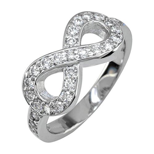 Diamond Infinity Ring, 0.70CT in 14K White Gold
