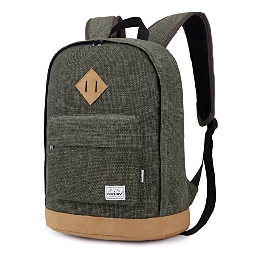 DANALA Classic Canvas School Backpack Laptop Backpack Travel Rucksack