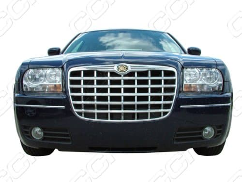 2004, 2005, 2006, 2007, 2008, 2009, 2010 Chrysler 300 (Base, Touring, Limited, SRT) Chrome Overlay Grille
