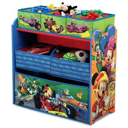 5Star-TD Disney Multi Bin Toy Organizer, Mickey Mouse