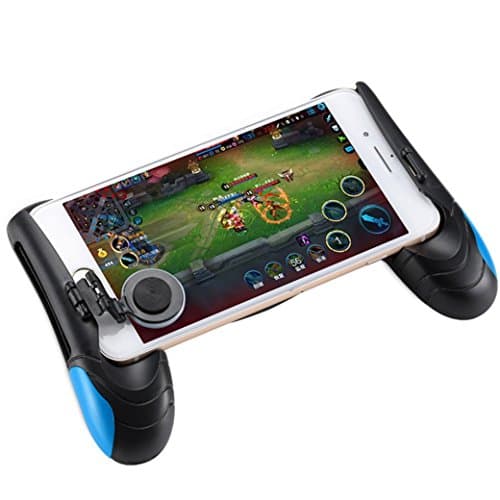 Yesyes For PUBG Game Controller Mobile Joystick Gamepad Ergonomic Design Handle Holder (Blue)