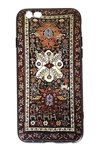 iPhone case 6 / 6S TPU Protective Anti-scratch Cover Silicone 4.7 inches (Color Ink on Black Case)