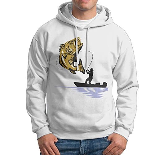 Catch Big Fish Men's Hoodie Sweatshirt Pullover