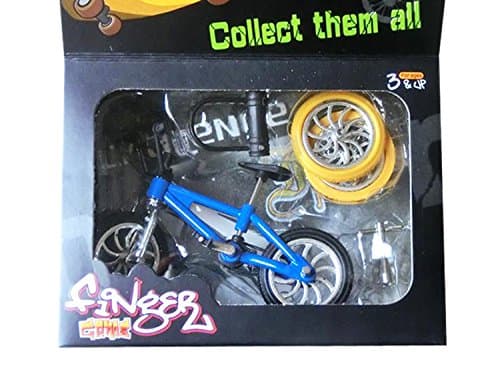 NDJK Finger bike sets include mini-bikes and spare tools Creative Game Gift (blue)