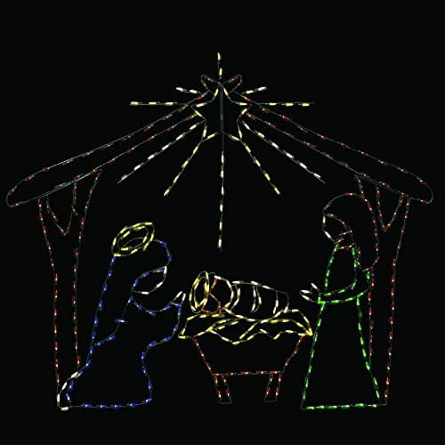 60 in. Pro-Line LED Wire Decor Nativity Scene