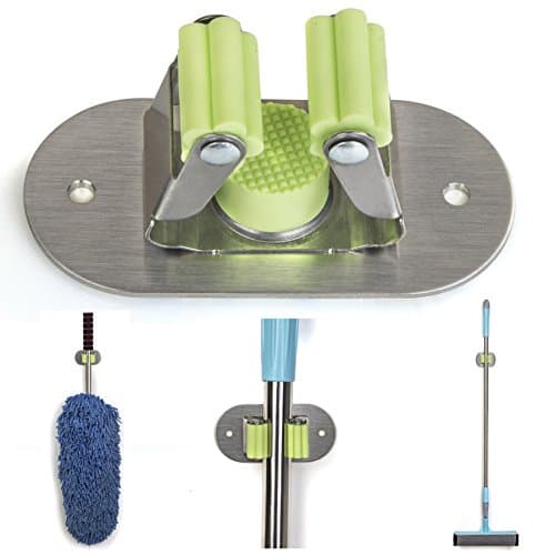 Mop And Broom Holder Multipurpose Wall Mounted Home Tool Rack Garden organizer Garage Storage Systems by URiver (1 PCS)