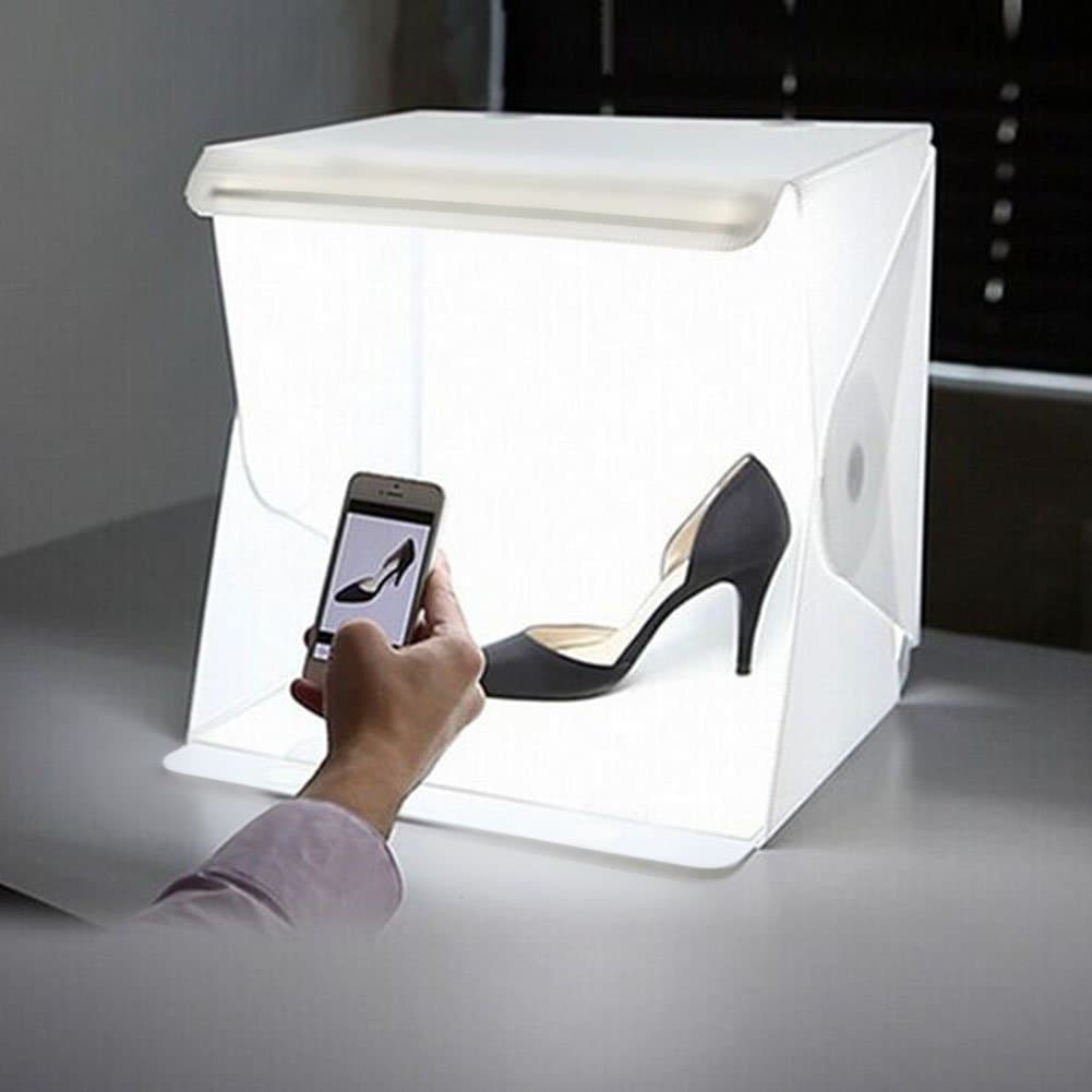 HAPPY ELEMENTS Folding Portable Lightbox Studio for Smartphone or DSLR