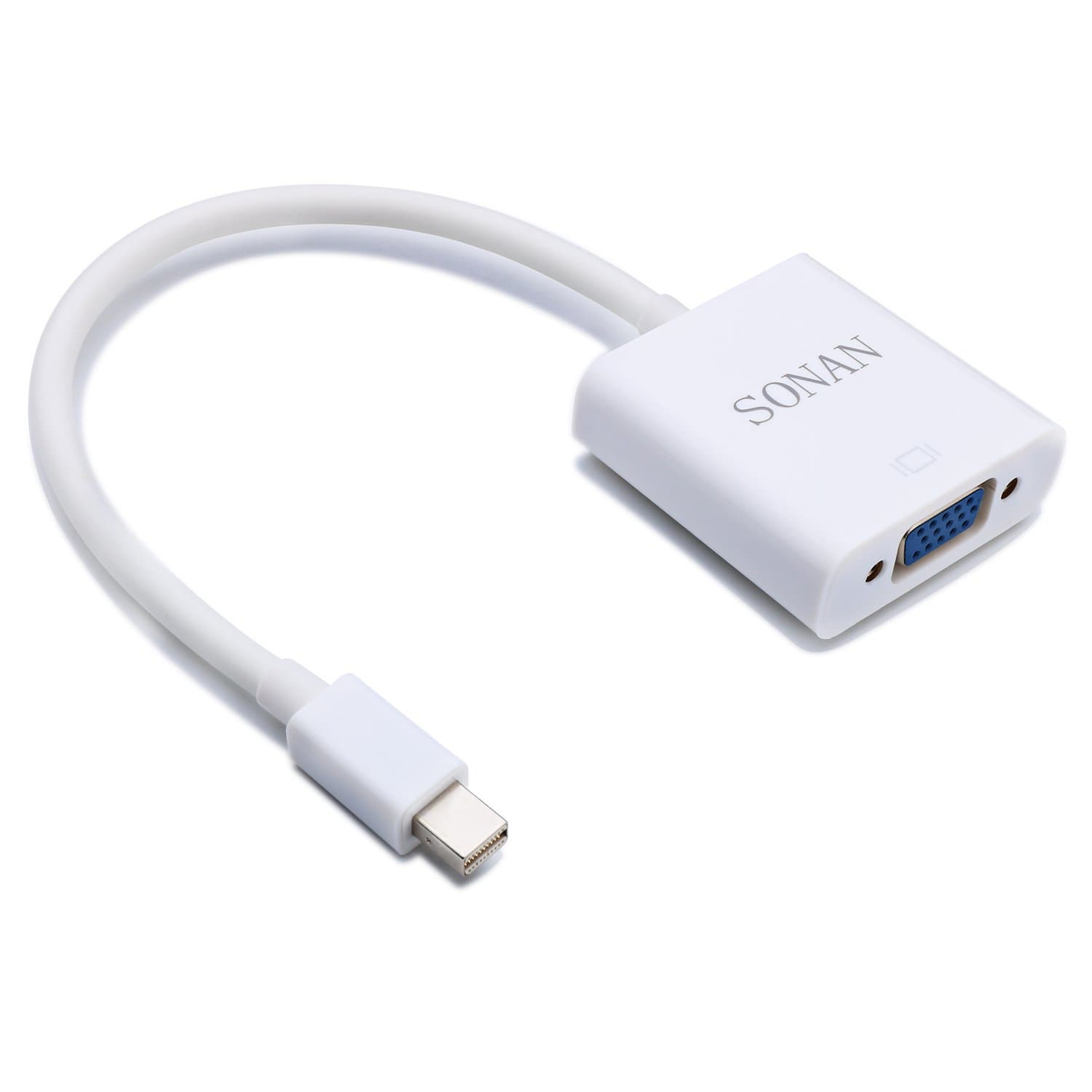 Sonan Mini Displayport (Thunderbolt) to VGA Adapter - White