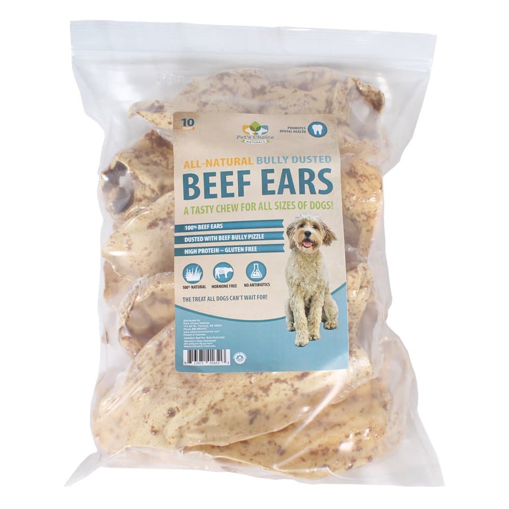 Pet's Choice Pharmaceuticals Cow Ear, Bully Stick Dusted