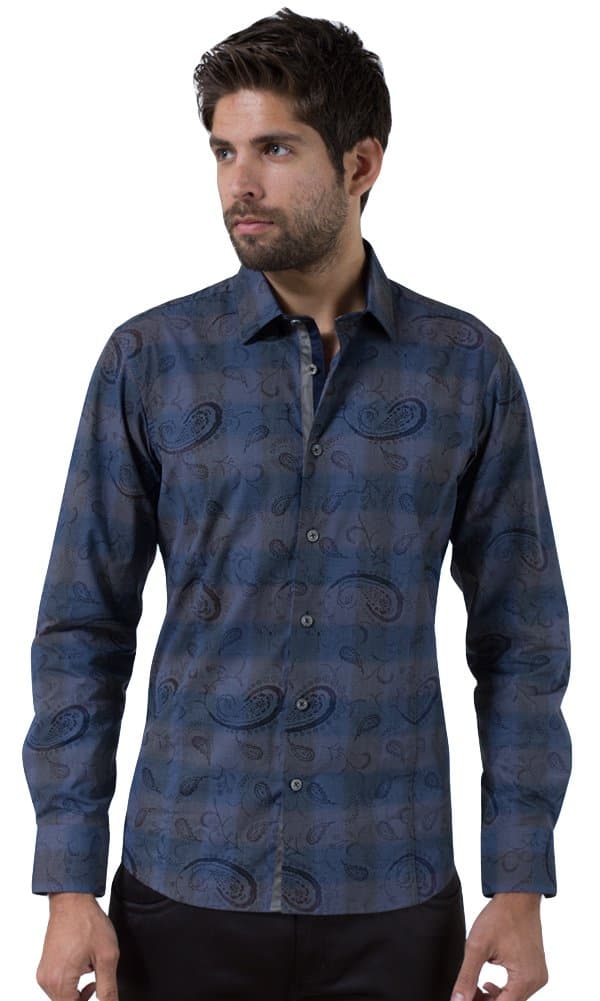 Barabas Men's Iceberg Button Down Shirt