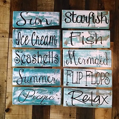 Rustic Nautical and beach pallet board signs