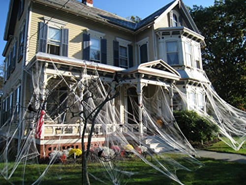 Halloween Trick or Treat Polyester Spider Web Value Pack Party Decoration -32 Foot..