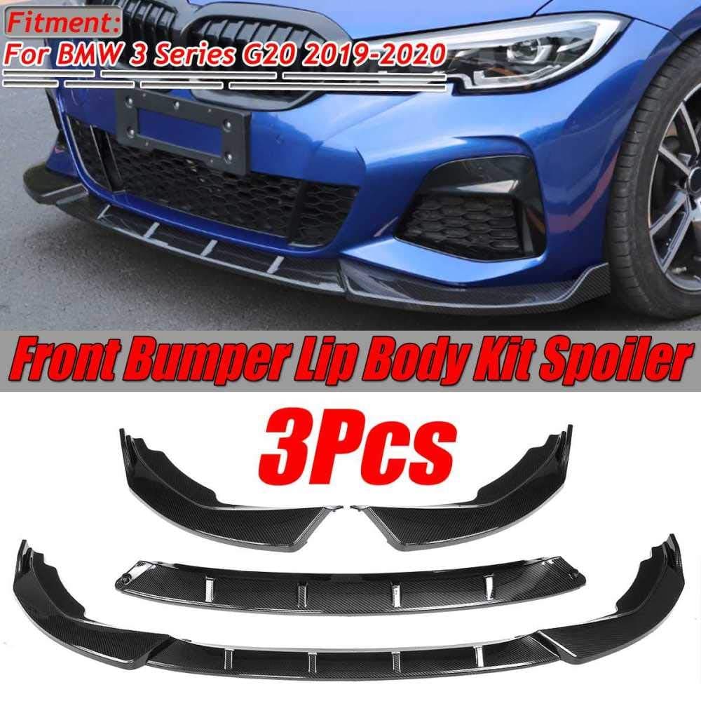 BAISHENG Car Front Bumper Lip Body Kit Spoiler Splitter Diffuser Guard Protection Cover Trim,For BMW 3 Series G20 2019 2020