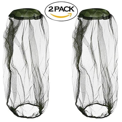 Beekeeping Beekeeper Anti-mosquito Bee Bug Insect Fly Mask Cap with Head Net Mesh Protective Cover Mask Face for Outdoor Fishing Equipment ,Pack of 2