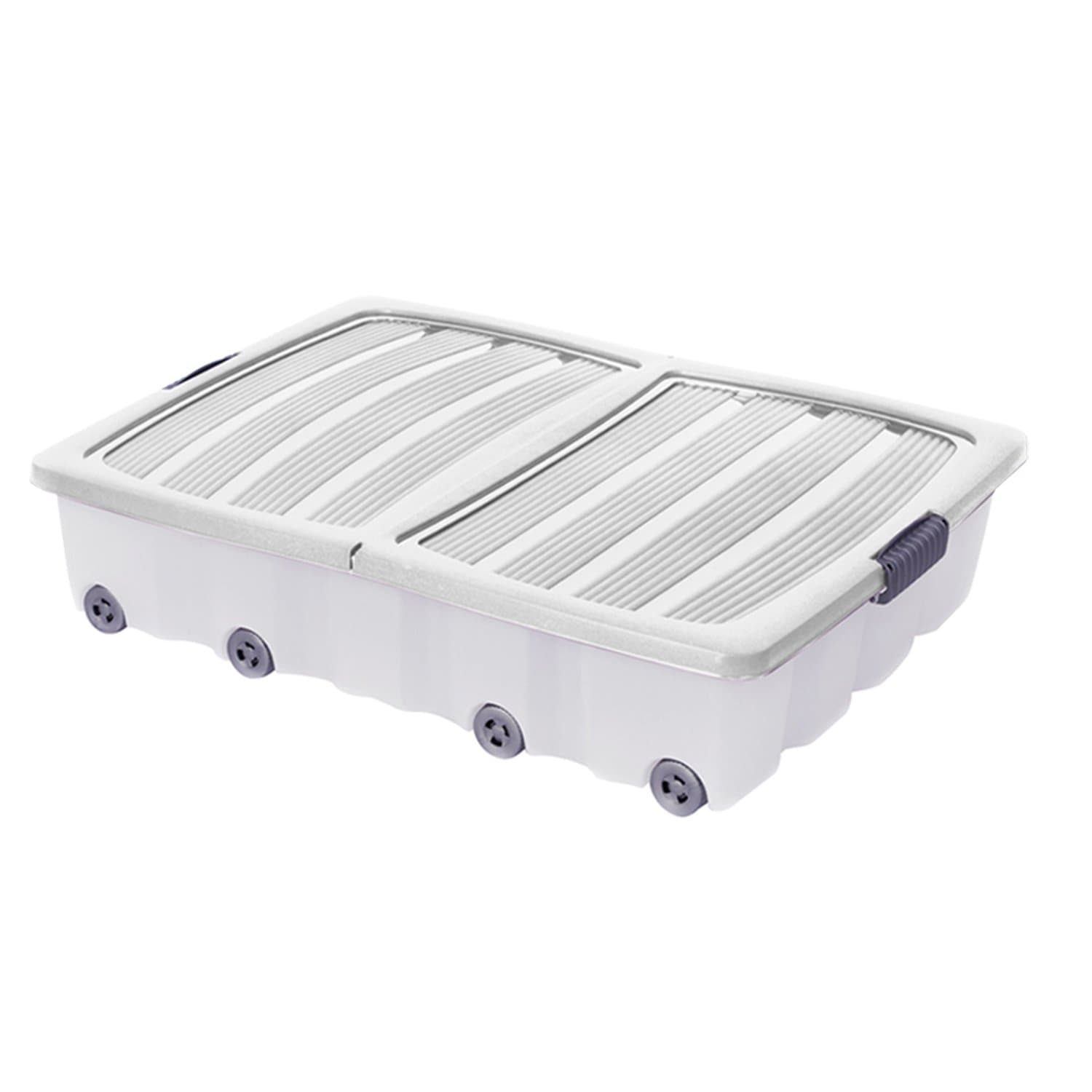 Large Under Bed Plastic Storage Drawer Container Box Wheeled Toys Clothes Shoes (1)