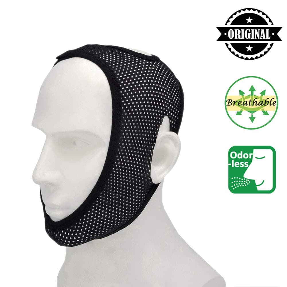 Chin Strap for Cpap Users, Most Comfortable Mesh Breathable Anti Snoring Devices Cpap Chin Strap for Snoring Stop Snoring Solution Anti Snoring Chin Strap Snore Strips Snore Stop Anti Snore Stopper
