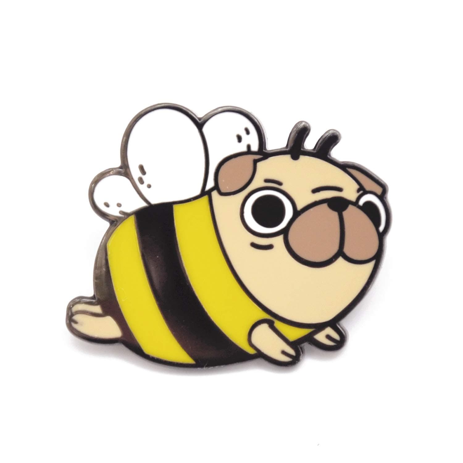 Pug Bee Pug Enamel Pin for Pug Lovers