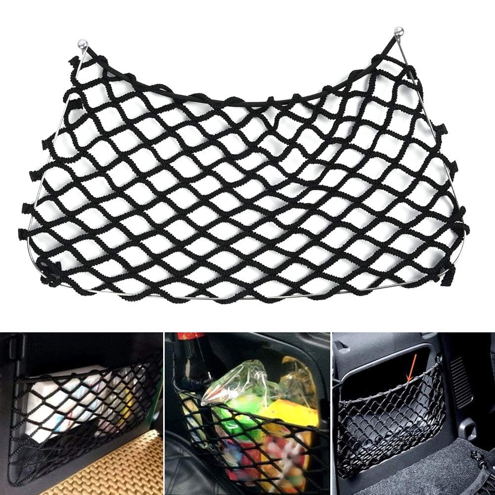 ManTou01 Rear Trunk Boot Net String Bags Storage Cargo Mesh For Benz Smart Fortwo 451 2009-2014 Accessories Anti-corrosion Car Net String Bag