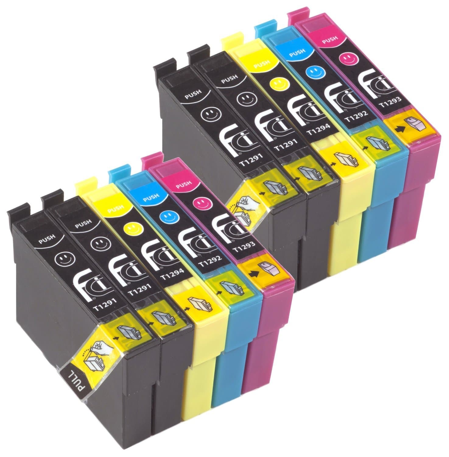 First Call Inks Ink Cartridge Replacing Epson Apple T1295 Multipack (Pack of 10: 4x Black, 2x Cyan, 2x Magenta, 2x Yellow)