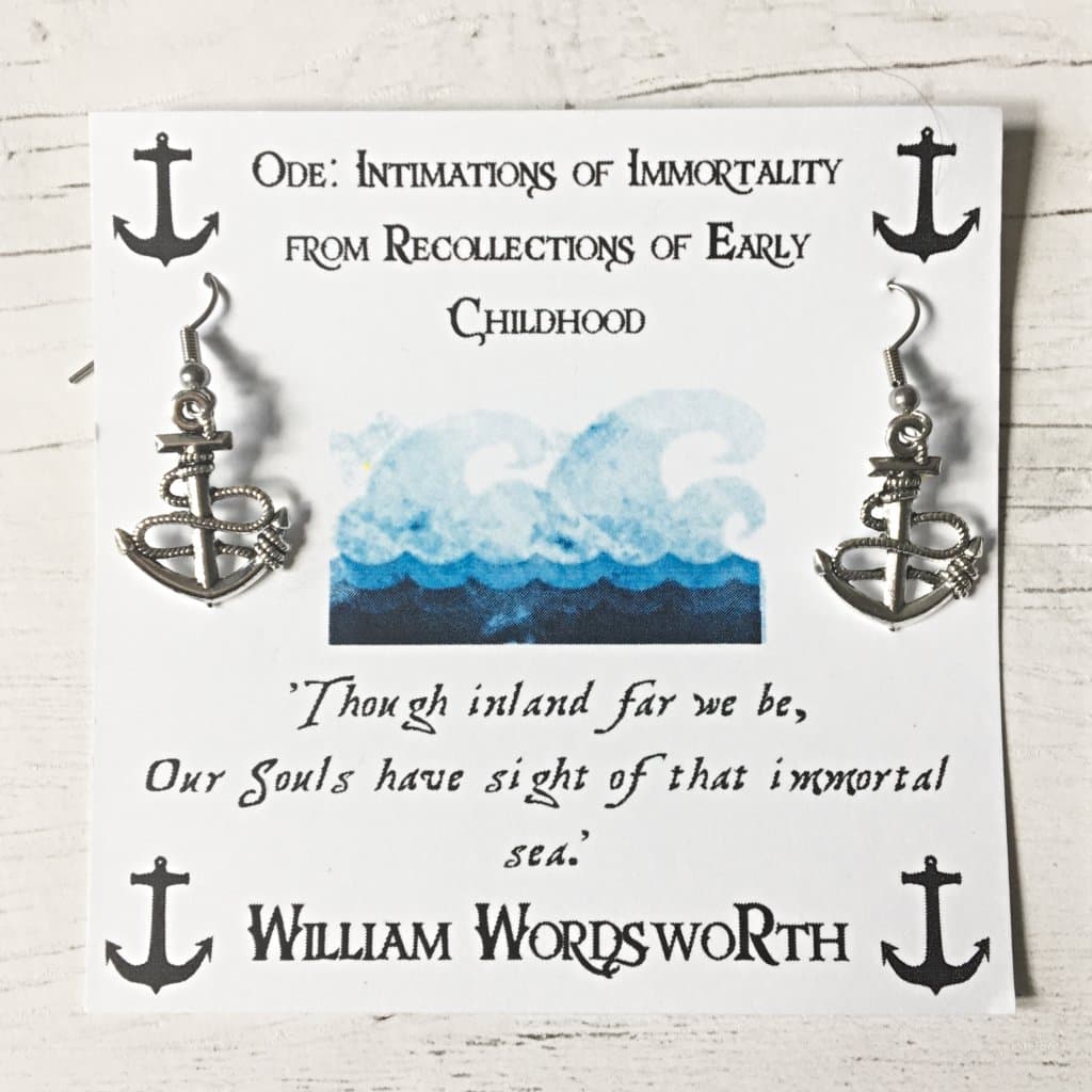 William Wordsworth Anchor Earrings