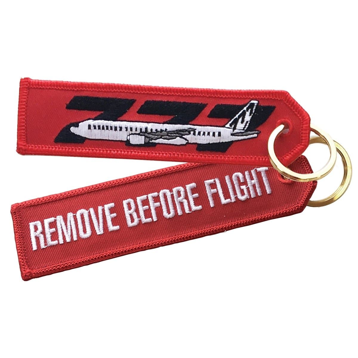 Boeing 777 RBF Embroidered Keyring