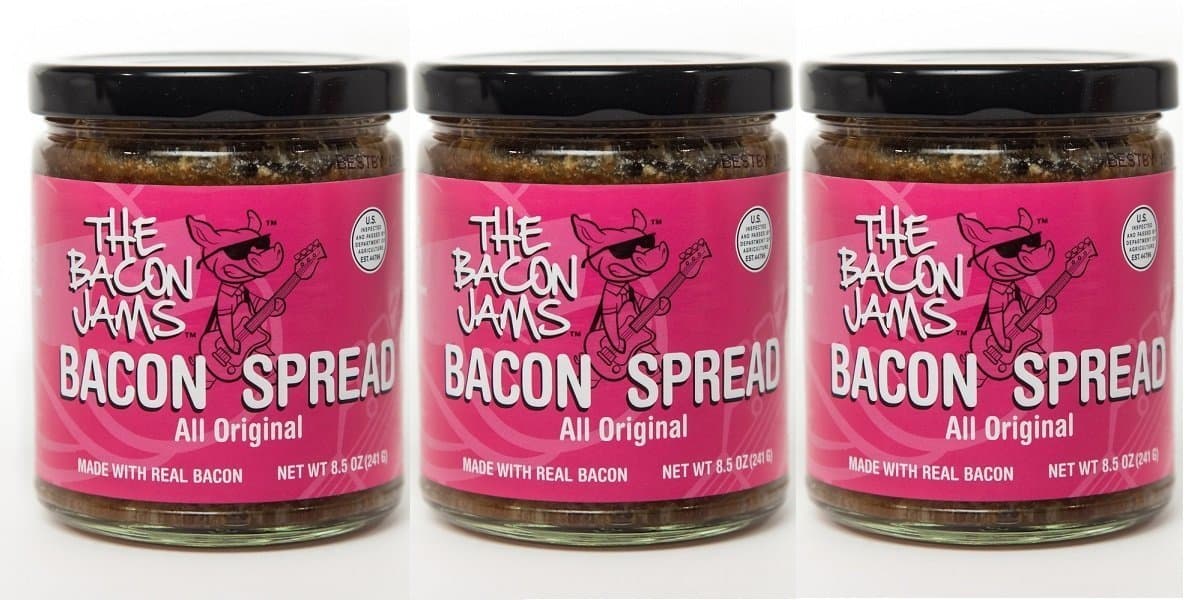 Bacon Spread - The Bacon Jams All Original- 3 Pack of 8.5 oz Jars - USDA Certified - Made With Real Bacon