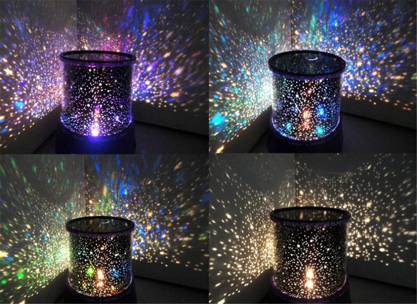 SIRIUS HEART Projector Lamp Sleep Night Light Star Light Creative Color Random Delivery Automatic Rotation With Music (Star Iraqis)