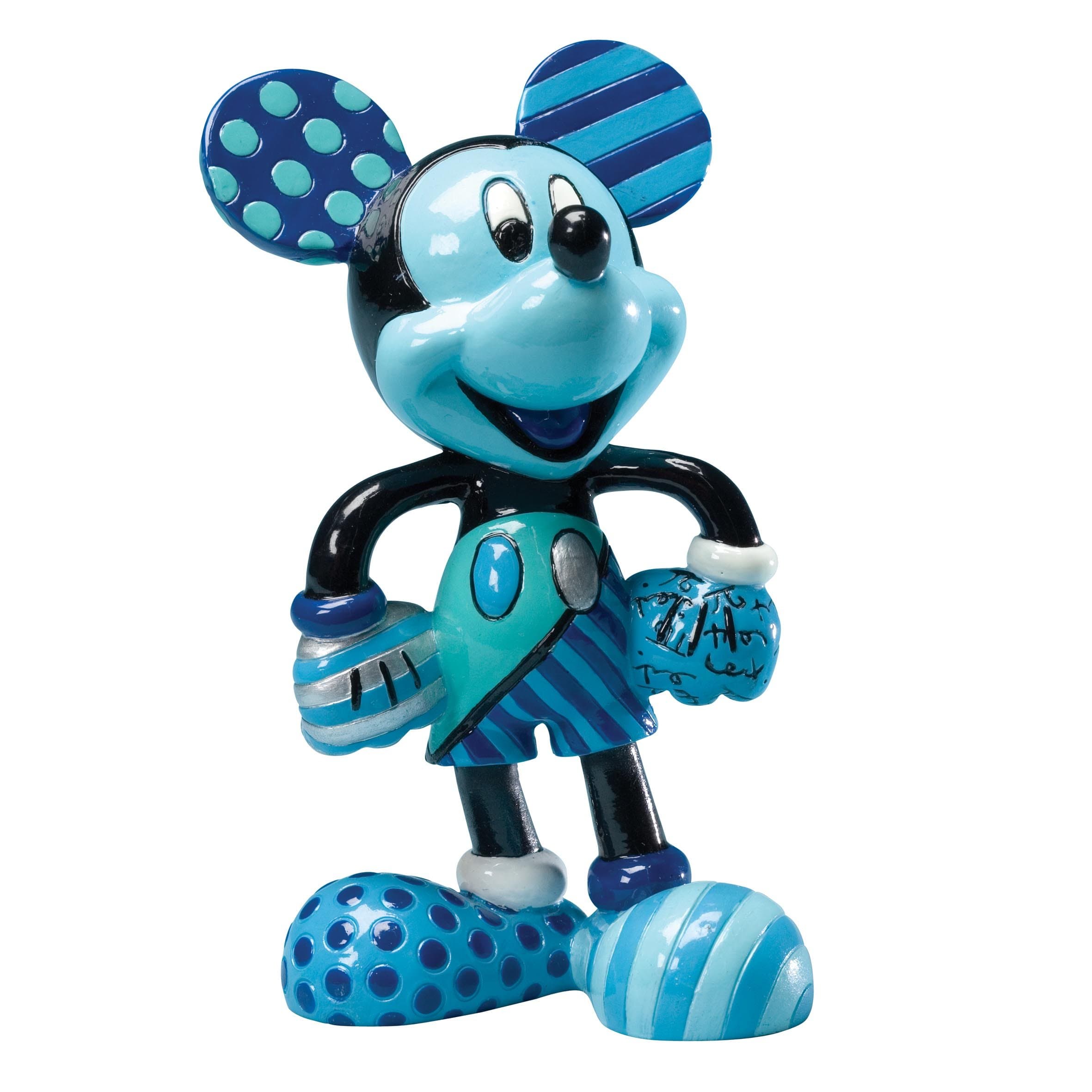 Disney Britto Mickey Figurine, Blue