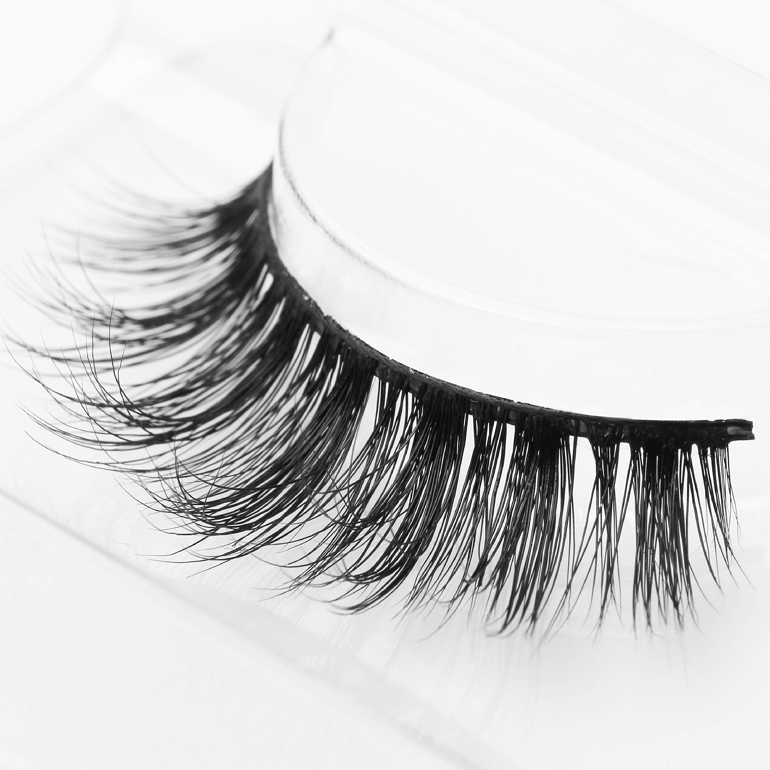 Hersmile Handmade 3D False Eyelash Dramatic Look Lightweight Lashes for Makeup 1 Pairs Pack