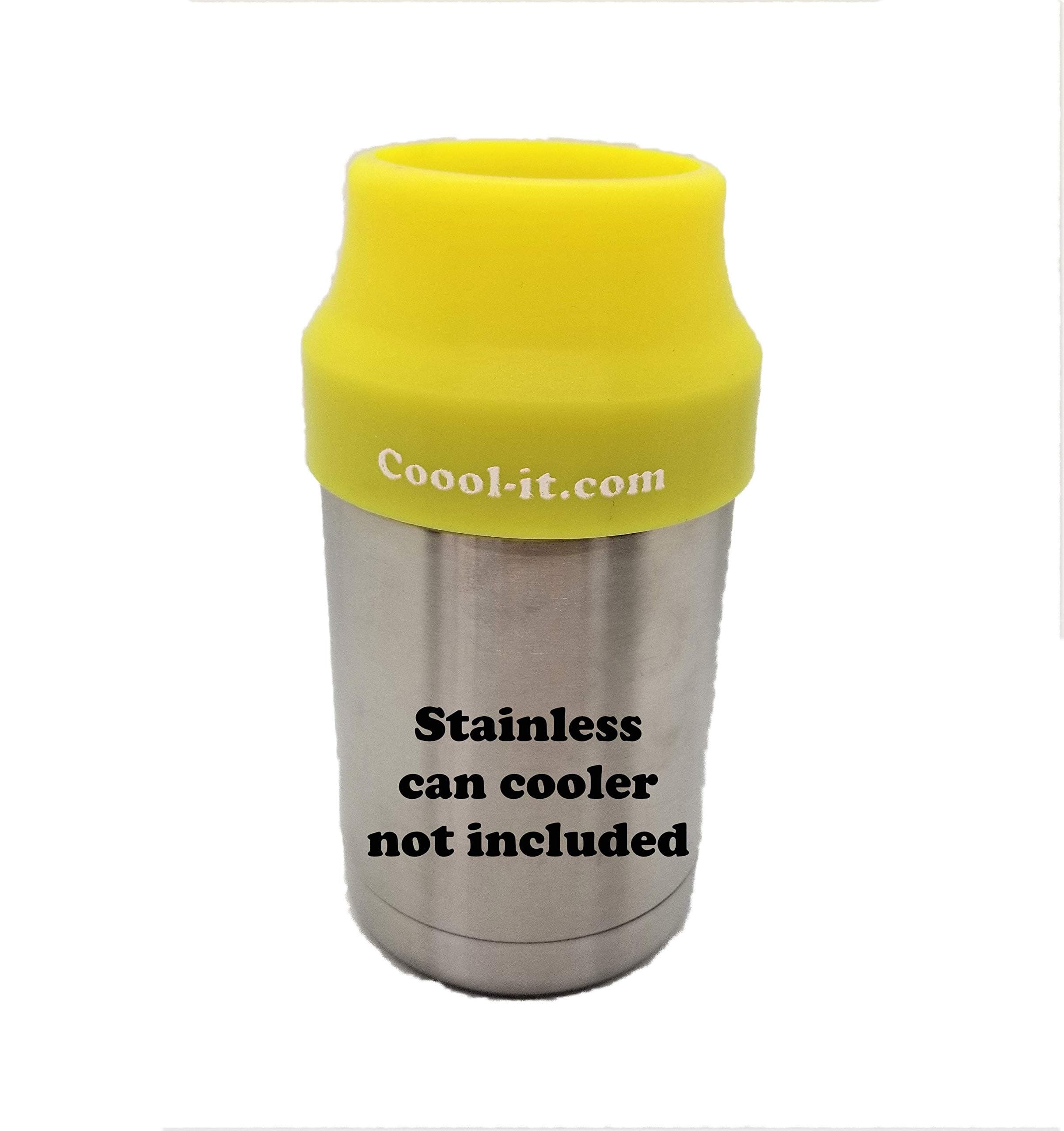 Coool-it Silicone Adapter for 12 Ounce Tall Slim Cans, Compatible With Yeti Type Stainless Can Coolers. Mich Ultra, Truly, Beer and Spiked Seltzer Drinks Fit Snug and Stay Cold for Hours. Adapter Only