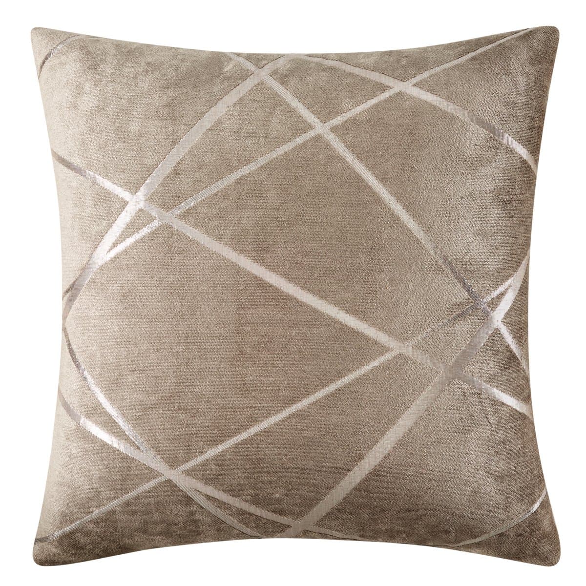 JOSCA 1 Pc Soft Shell Geometric Jacquard Square Throw Pillow Cushion Covers for Sofa(18" x 18",45x45cm) Coffee