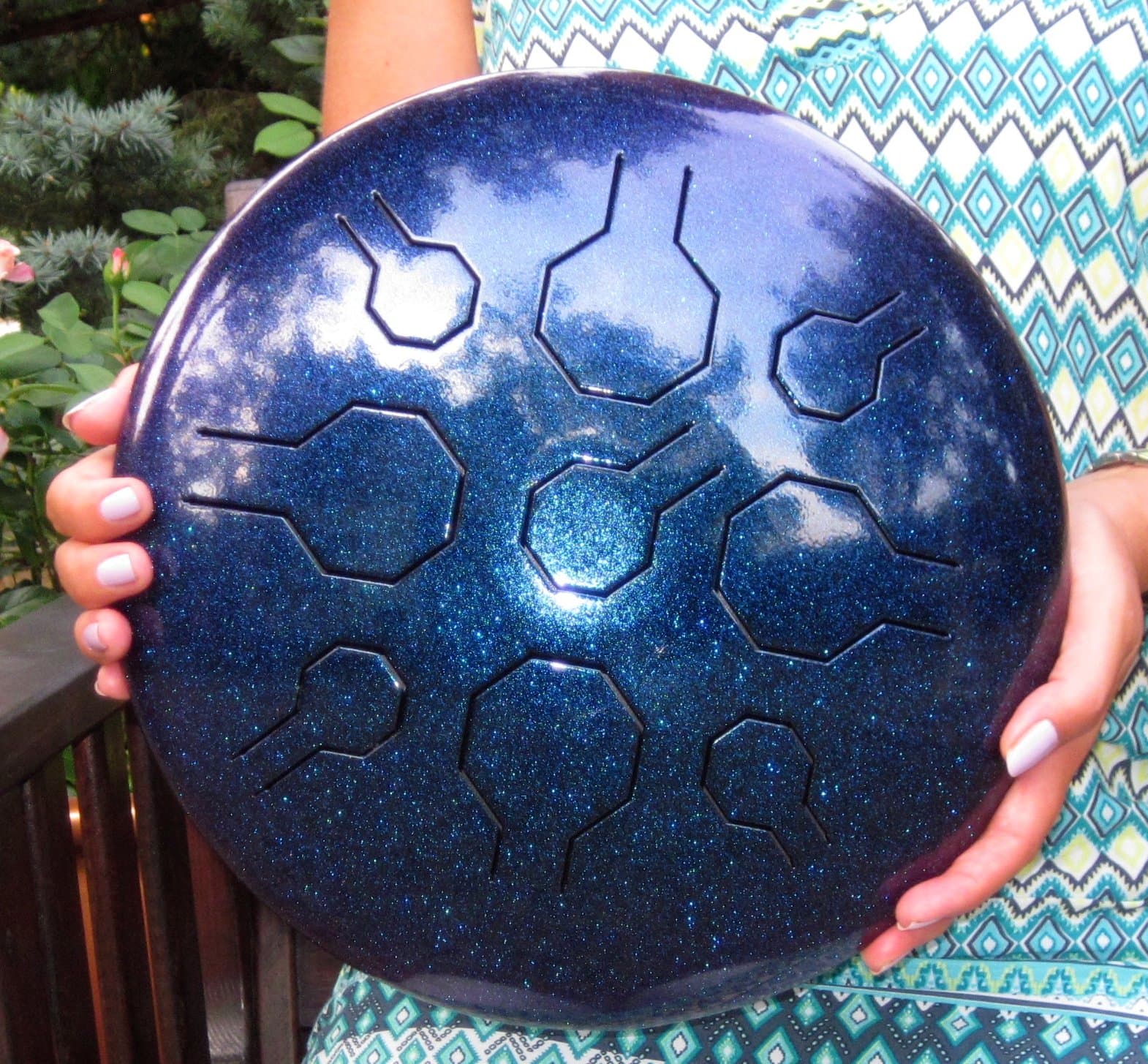 Stainless Steel Stardust Single VibeDrum - 9 Notes - Basic - in Various Scales/Handpan/Hand Drum/Steel Tongue Drum