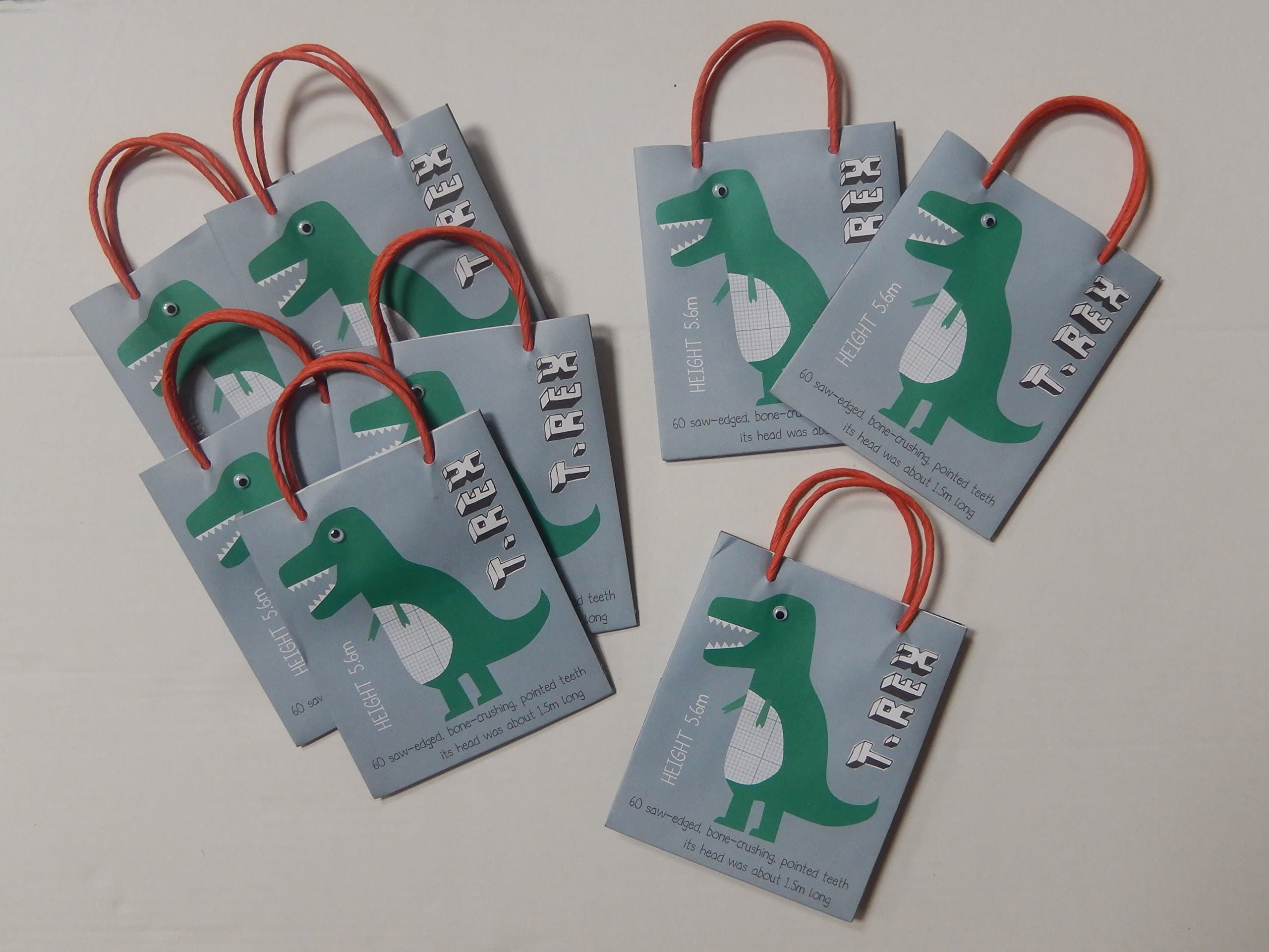Dinosaur party bags