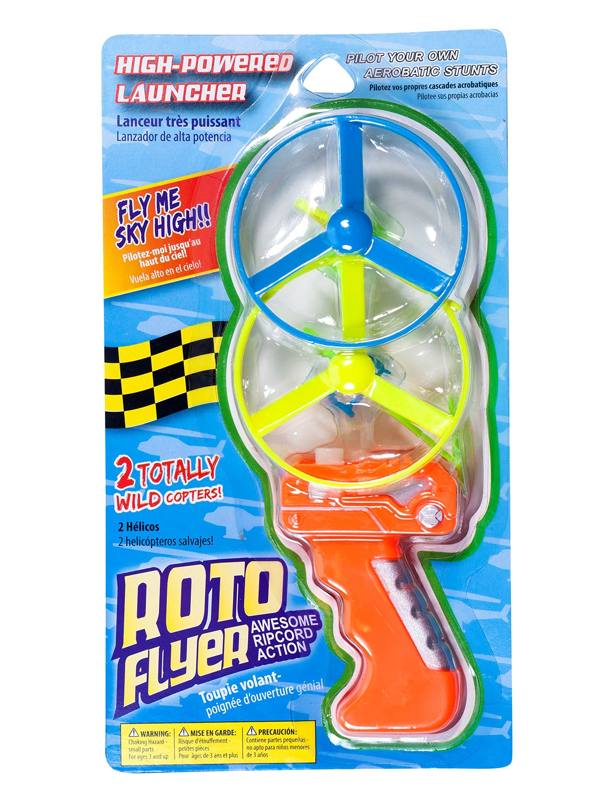 Roto Flyer High Powered Ripcord Helicopter, 2 Pack