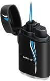 ZENGA Rubber Maxi Jet Lighter, Windproof, Electronic, Refillable, Jet, Gas, Turbo, Blowtorch, Transparent, See Through, Clear Lighter