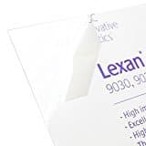 Lexan Sheet - Polycarbonate - .030" - 1/32" Thick, Clear, 12" x 12" Nominal (Genuine LEXAN Brand)