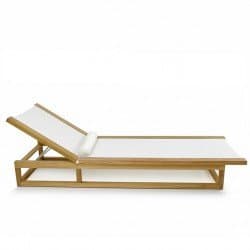 Maya Teak Sling Lounger
